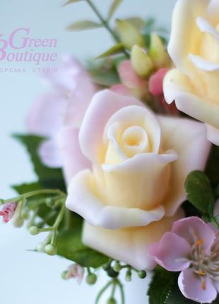 Interior bouquet of soap, roses gloria dei6 photo