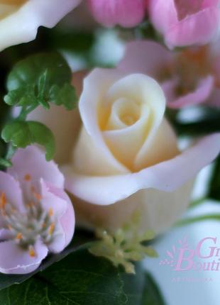 Interior bouquet of soap, roses gloria dei4 photo