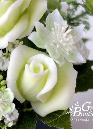 Interior bouquet of soap, roses super green4 photo