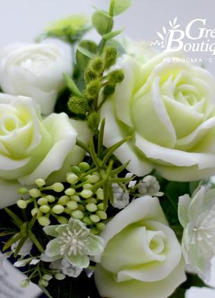 Interior bouquet of soap, roses super green3 photo