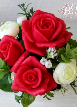 Interior bouquet of soap, red roses red berlin3 photo