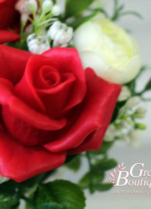 Interior bouquet of soap, red roses red berlin6 photo