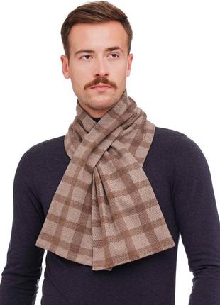 Stylish scarf men double-sided scarf with original clasp, unisex3 photo