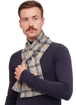 Stylish scarf men double-sided scarf with original clasp, unisex9 photo