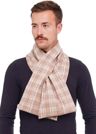 Stylish scarf men double-sided scarf with original clasp, unisex10 photo