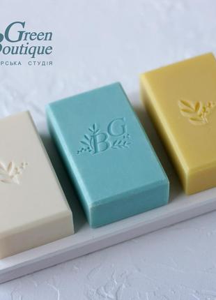 Natural kraft soap set lily of the valley, mimosa, bouquet of flowers4 photo
