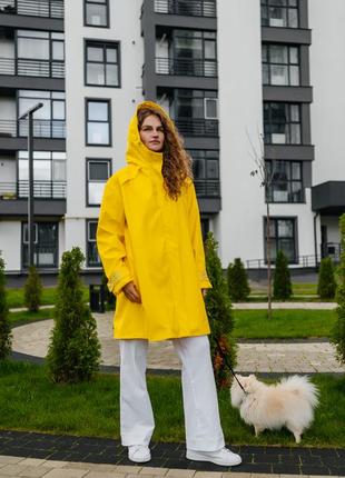 Casual Style Women's Yellow Travel Raincoat by Parasol'ka2 photo