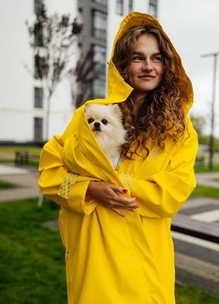 Casual Style Women's Yellow Travel Raincoat by Parasol'ka