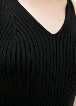 Women's knitted midi dress DASTI Iconic black4 photo