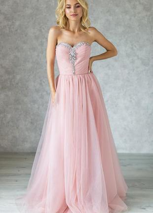 Corset off shoulder evening dress3 photo