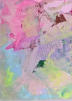 Original abstract acrylic paintings. hot pink abstract artwork.5 photo