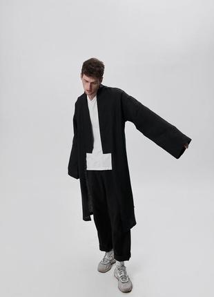 Japanese style linen haori3 photo