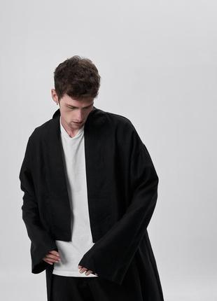 Japanese style linen haori9 photo