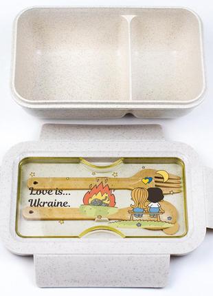 LUNCH BOX ZIZ LOVE IS ( FROM WHEAT ECO-FIBER )2 photo