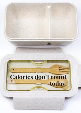 LUNCH BOX ZIZ CALORIES DON'T COUNT ( FROM WHEAT ECO-FIBER )3 photo
