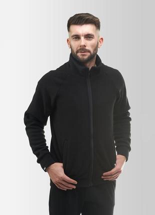 Men's fleece jacket Synevyr 260 Black1 photo