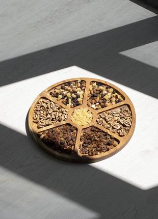 Ash serving platter tray round 40 cm