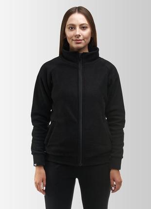 Women's fleece jacket Synevyr 260 black4 photo