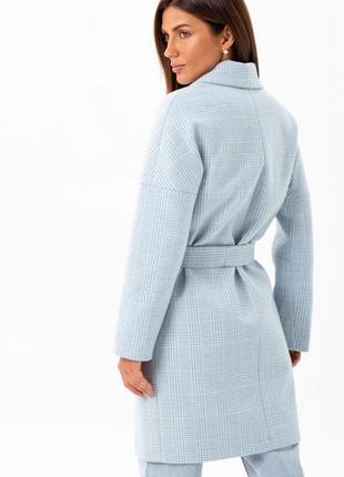 Oversized coat Astrid blue6 photo