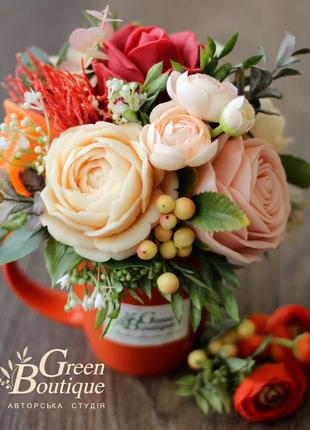 Interior bouquet in a ceramic cup6 photo