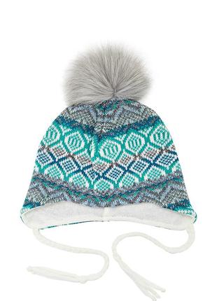 Children's winter hat mint DASTI Hoverla Edition