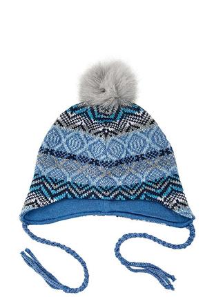 Children's winter hat blue DASTI Hoverla Edition2 photo