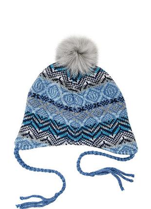 Children's winter hat blue DASTI Hoverla Edition1 photo