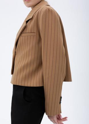 DOUBLE-BREASTED STRIPED BLAZER5 photo