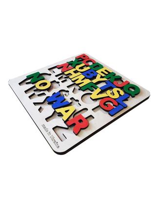 Multicolored alphabet plywood sorter for kids4 photo