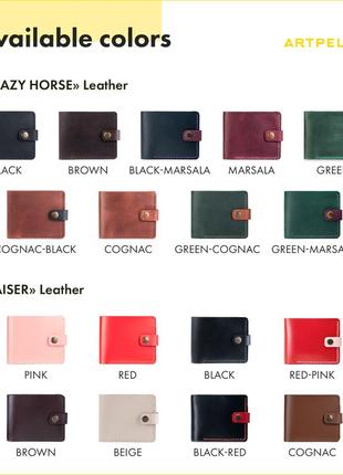Unique wallet, Leather wallet, Mini wallet for men, Green men's wallet, Personalized wallet4 photo