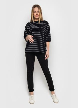 Maternity black sweatshirt2 photo