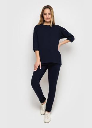 Maternity dark blue sweatshirt3 photo