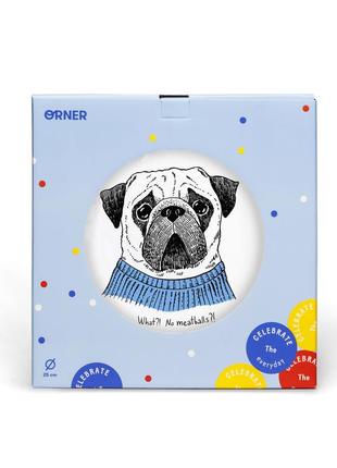 Plate ORNER "Pug" (orner-1001)3 photo