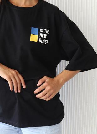 T-Shirt "Is the new black" black or white color7 photo