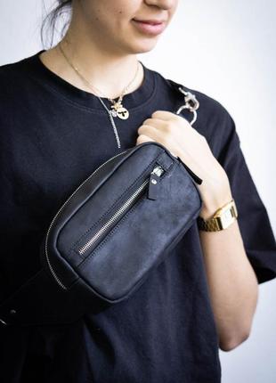 Leather bum bag, Waist bag for women5 photo