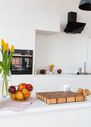 Ash & Sapele cutting board 30*40 cm6 photo
