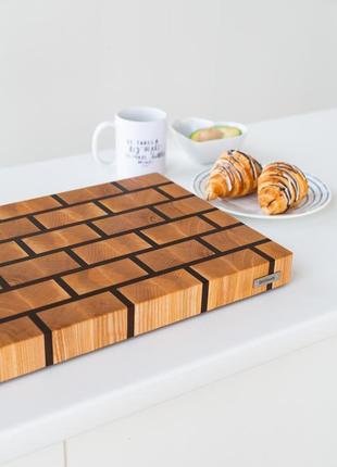 Ash & Sapele cutting board 30*40 cm3 photo