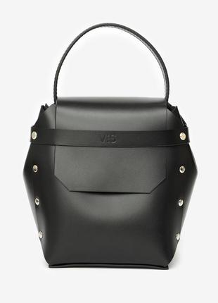 Adhara Leather Bag in black color