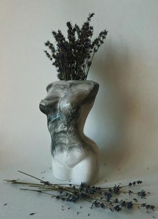 Gypsum statuette-vase Athena.