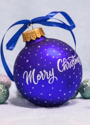 Deer Christmas Ornament Hand Painted Winter Forest Bauble7 photo