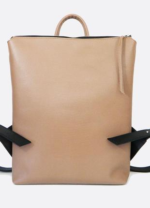 Leather backpack  " bilancia "1 photo