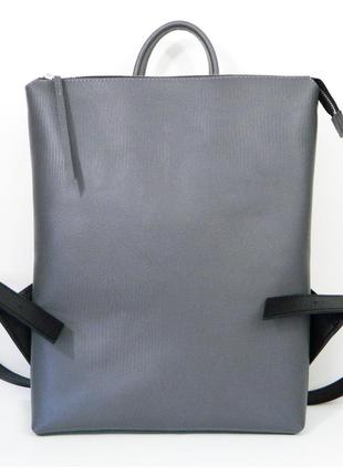 Leather backpack  " bilancia "3 photo
