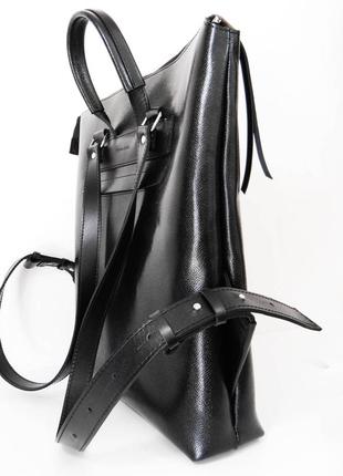 Leather backpack  " Bilancia "