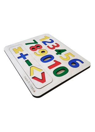 Multicolored Numbers plywood sorter for kids4 photo