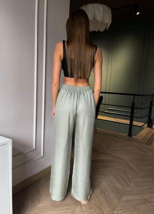 Natural Tencel KIMONO set OLIVE2 photo