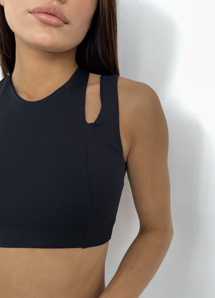 Crop top "Black Bubbles"3 photo