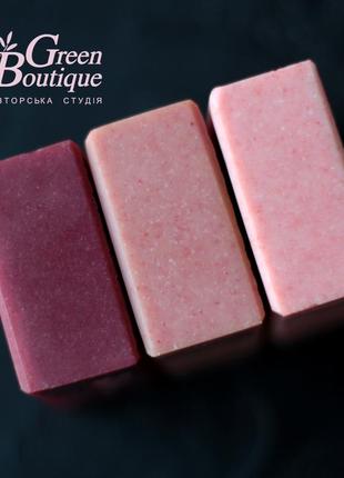 Author's set of natural craft soap - Cabernet Sauvignon, Merlot and Rosé Champagne7 photo