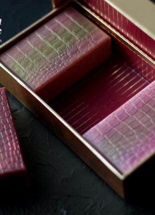 Author's set of natural craft soap - Cabernet Sauvignon, Merlot and Rosé Champagne6 photo