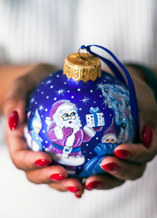 Santa Claus Handmade Christmas Collectible Ornament Custom Name Bauble Santa Gift Giver2 photo