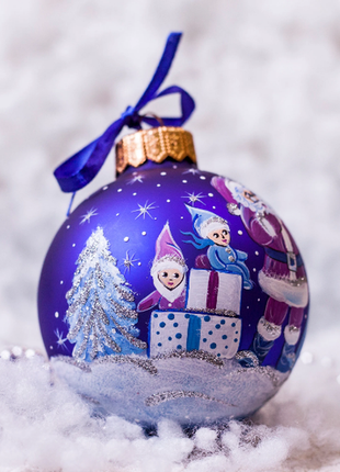 Santa Claus Handmade Christmas Collectible Ornament Custom Name Bauble Santa Gift Giver4 photo